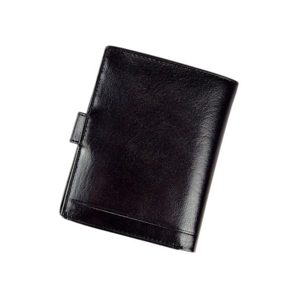 Чоловічий шкіряний гаманець Rovicky PC-105L-BAR RFID Чорний - PC-105L-BAR RFID фото